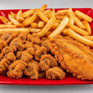 Gizzards with 1 Pc Fish or Catfish Nuggets