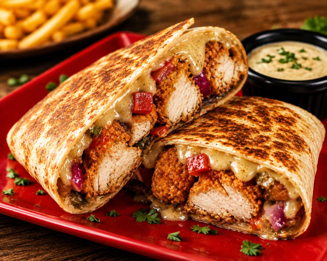 Chicken Tender Wrap.