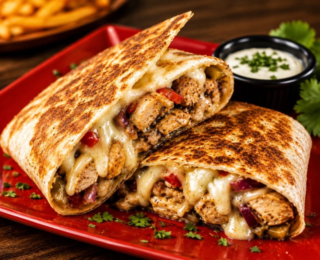 Chicken Philly Wrap.