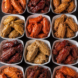 ❤️😃6 PC FLAVOR WINGS (buy1get1free) )