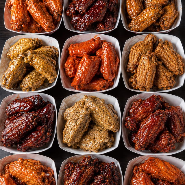 ❤️😃6 PC FLAVOR WINGS (buy1get1free) ).