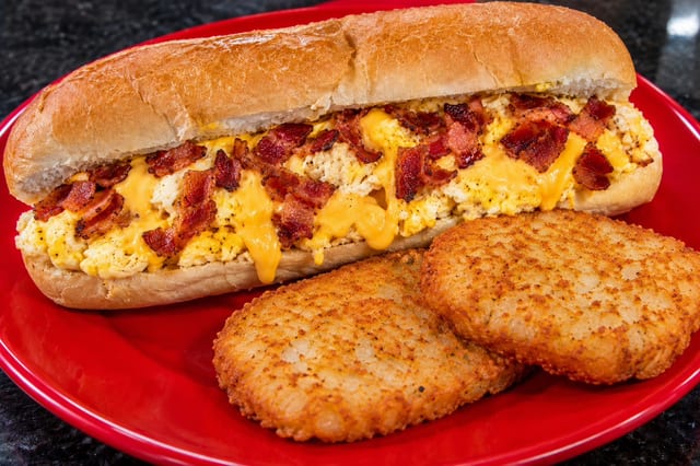 Bacon, Egg & Cheese Sub.