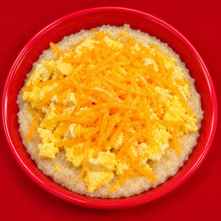 Grits, eggs, cheese Bowl
