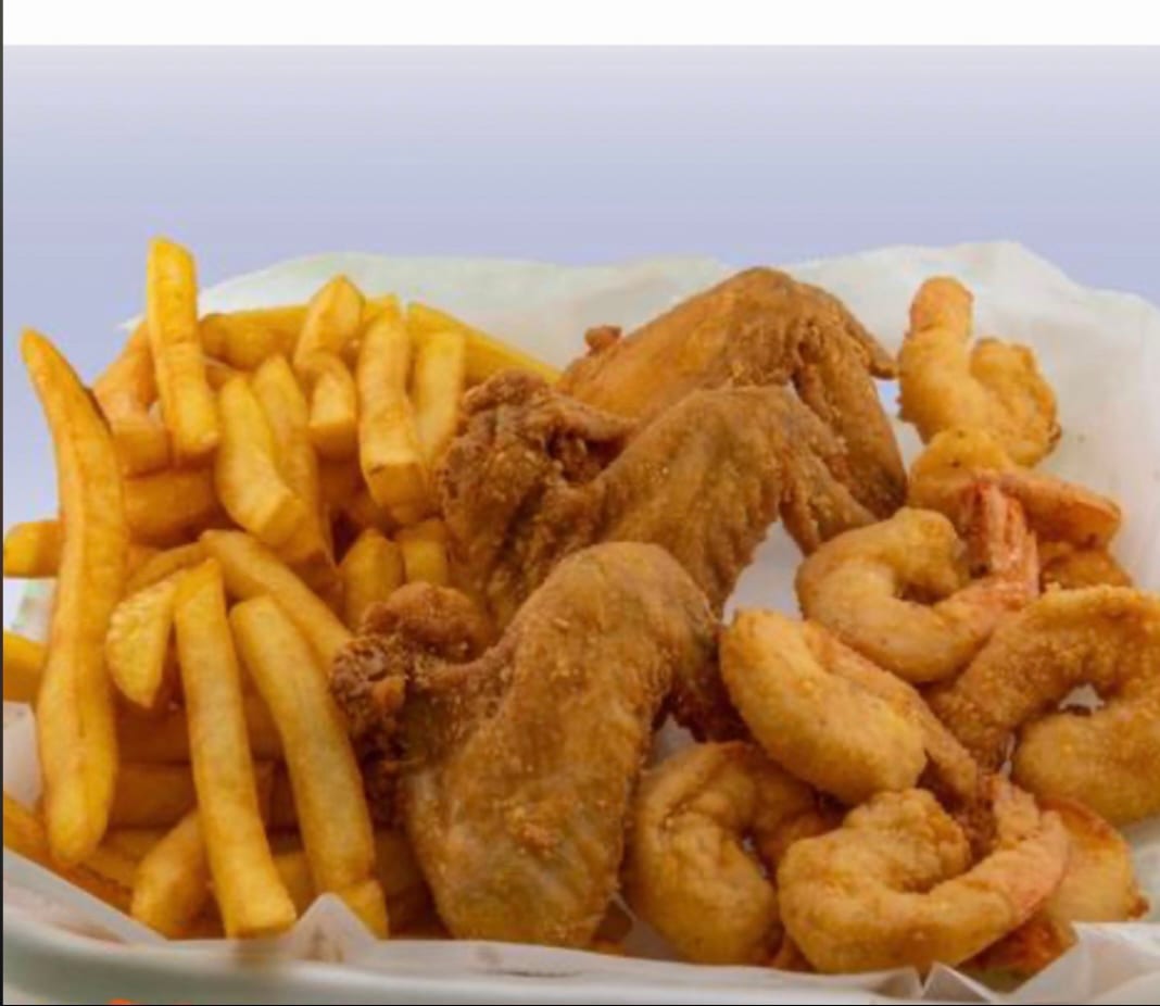 2 PC WINGS & 5 SHRIMP(buy1get1free).