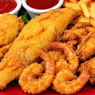 6 Pc Jumbo Shrimp & 2 Pc Fish