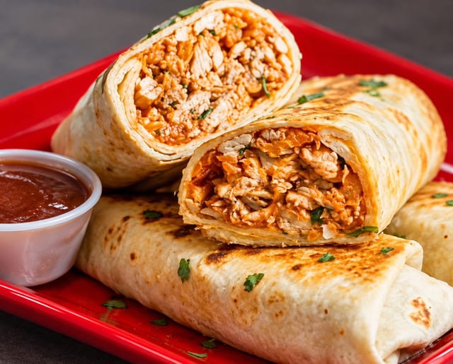 Fried Shrimp Wrap.