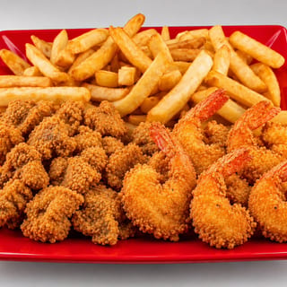 Gizzards with 2 Wings & 5 Shrimp