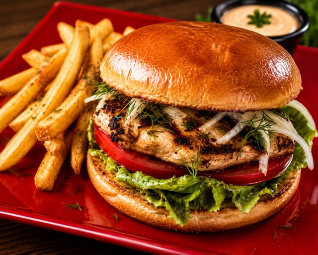 Grilled Chicken Sandwich.