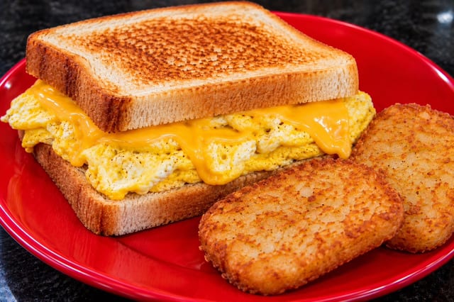 Egg & Cheese on White Toast.