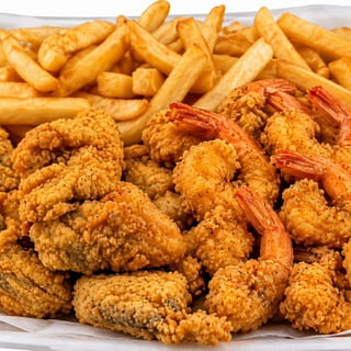 Gizzard or Liver & 10 Shrimp or 3 Wings or Oysters