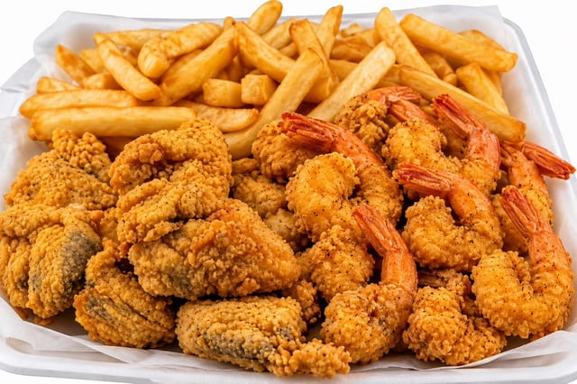 Gizzard or Liver & 10 Shrimp or 3 Wings or Oysters.