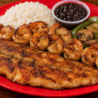 2 Pc Grilled Snapper & 10 Shrimp