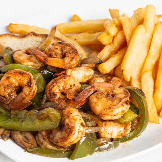 6 Grilled Jumbo Shrimp.
