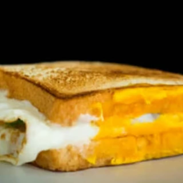 Bacon, Egg & Cheese on White Toast.