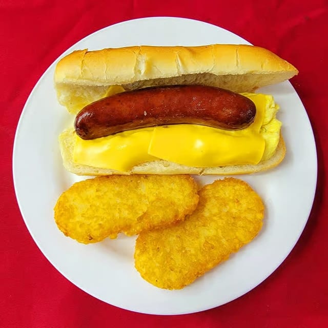Sausage, Egg & Cheese Sub.