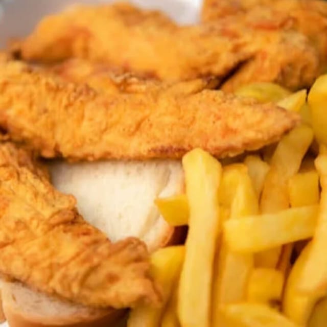 3 Pc Chicken Tender & 3 Pc Wings or 10 Shrimp.