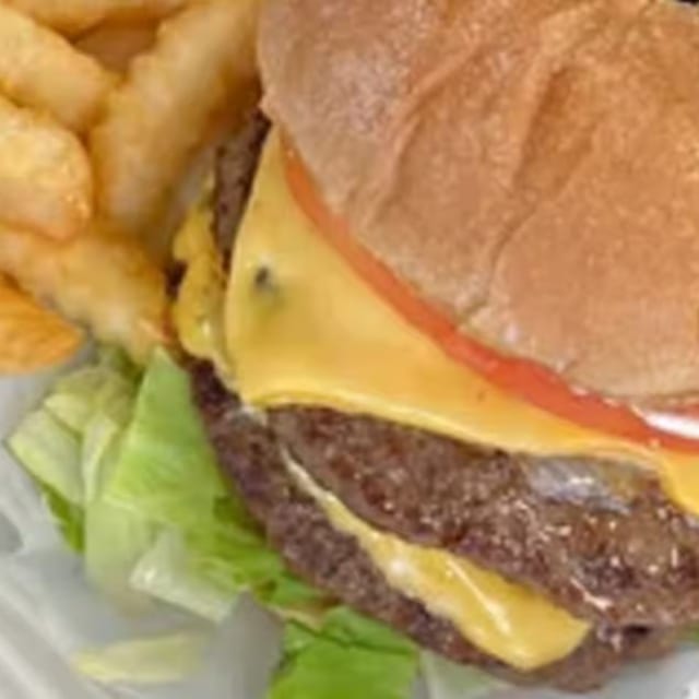 Double Cheese Burger.