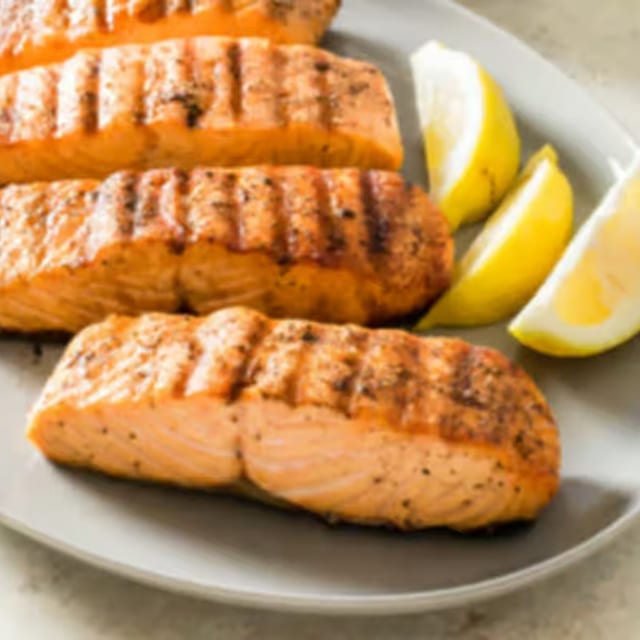 Grilled Salmon.