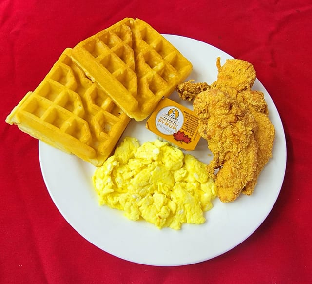 Pancake, Tenders, Eggs.