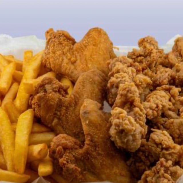 Gizzards with 2 Wings or 5 Shrimp.