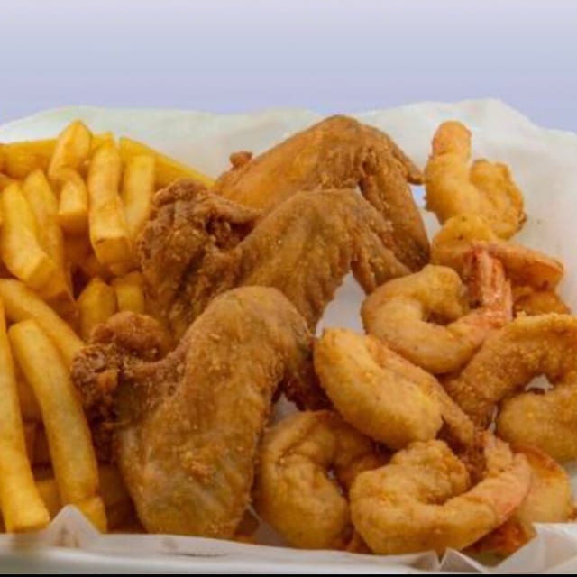 2 Wings & 5 Shrimp.