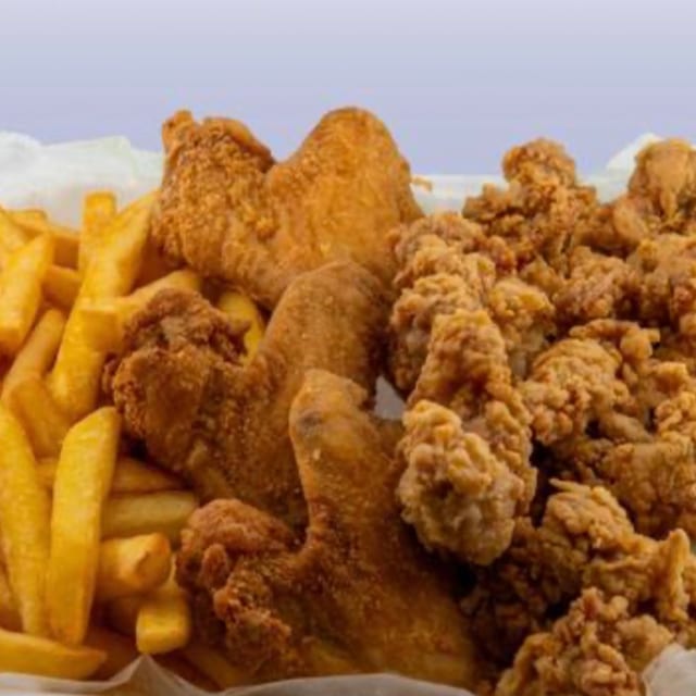 Livers with 2 Wings or 5 Shrimp.