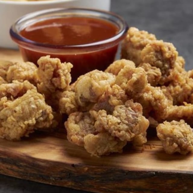 Livers with 1 Pc Fish or Catfish Nuggets.