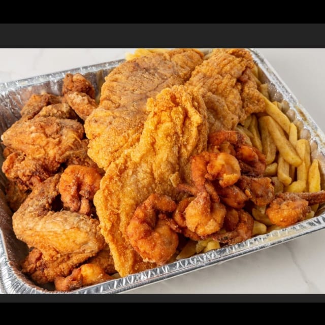 2 Pc Snapper or Grouper & 3 Pc Wings or 10 Shrimp or Oysters.