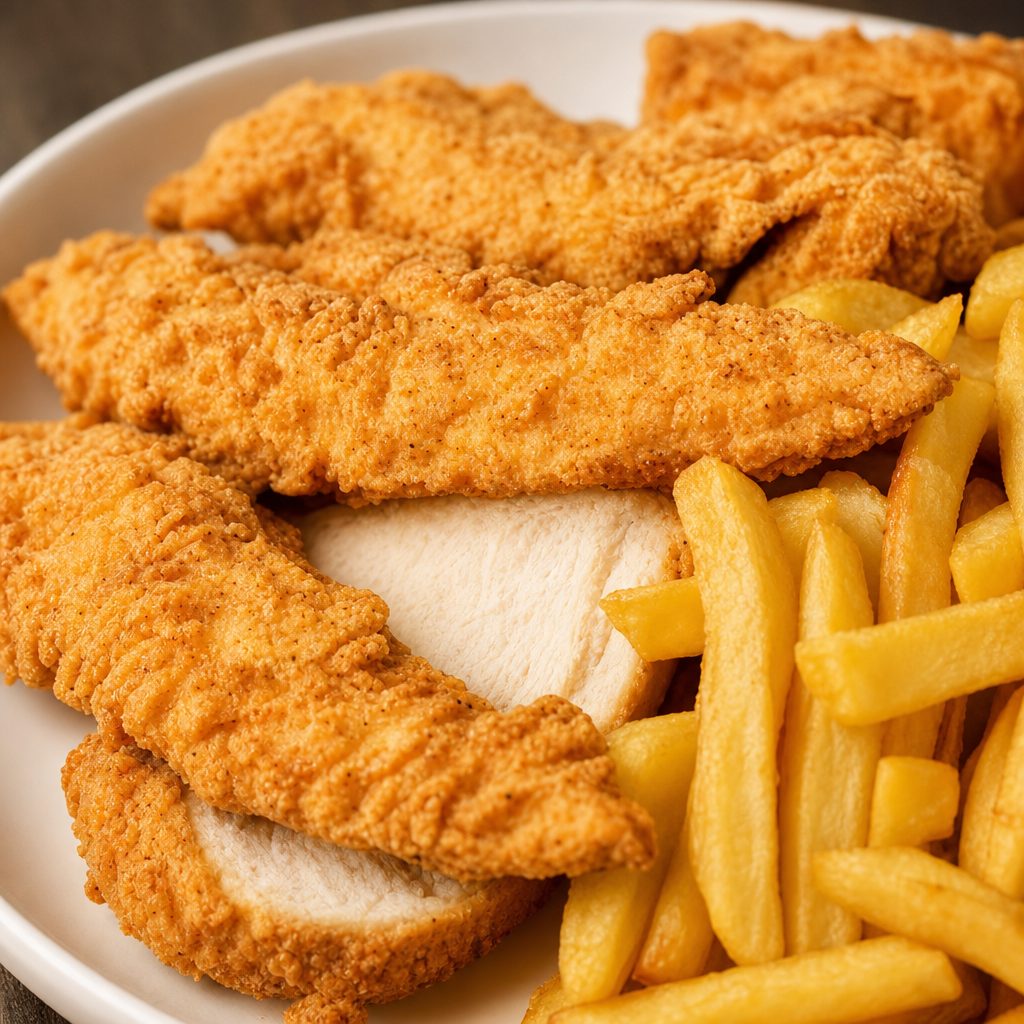 3 Pc Chicken Tender & 3 Pc Wings or 10 Shrimp.