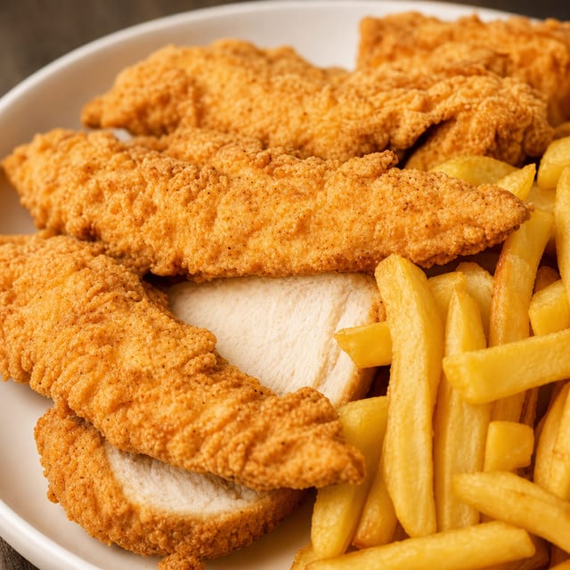 3 Pc Chicken Tender & 3 Pc Wings or 10 Shrimp.