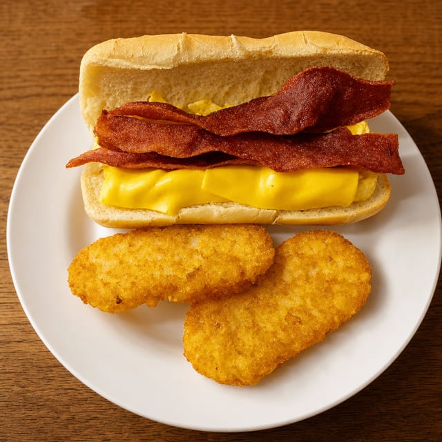 Bacon, Egg & Cheese Sub.
