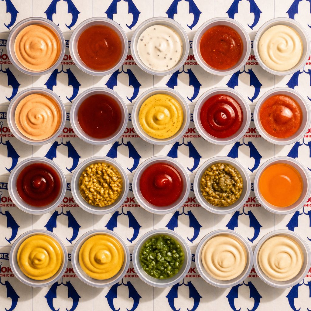 Conch Sauce Cup.