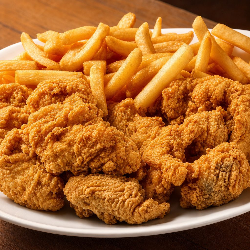 Catfish Nuggets Dinner.