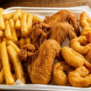 3 Pc Wings & 10 Pc Shrimp