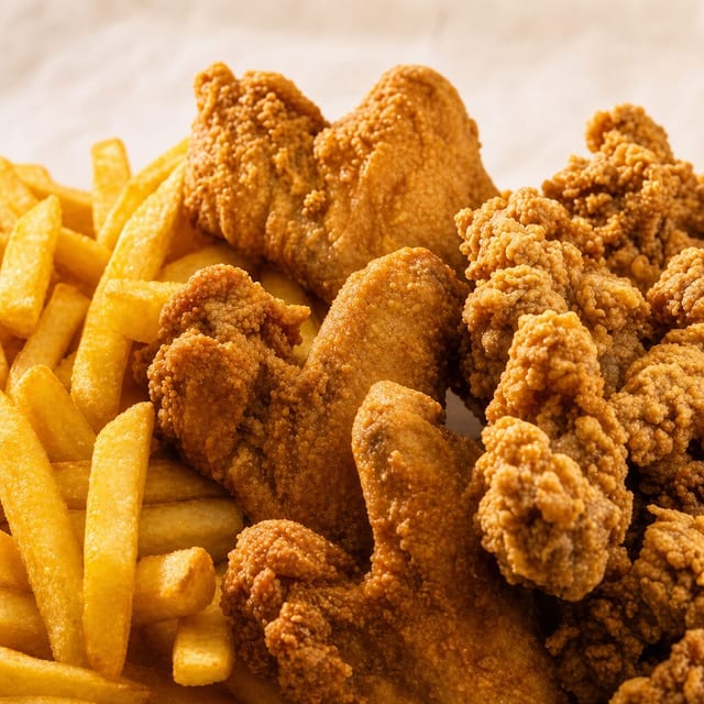 Gizzards with 2 Wings or 5 Shrimp.